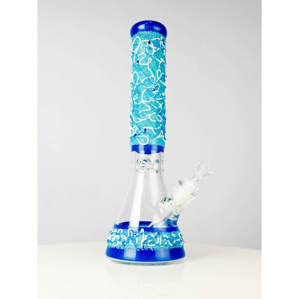 Abstract Beaker Water Pipe 15"