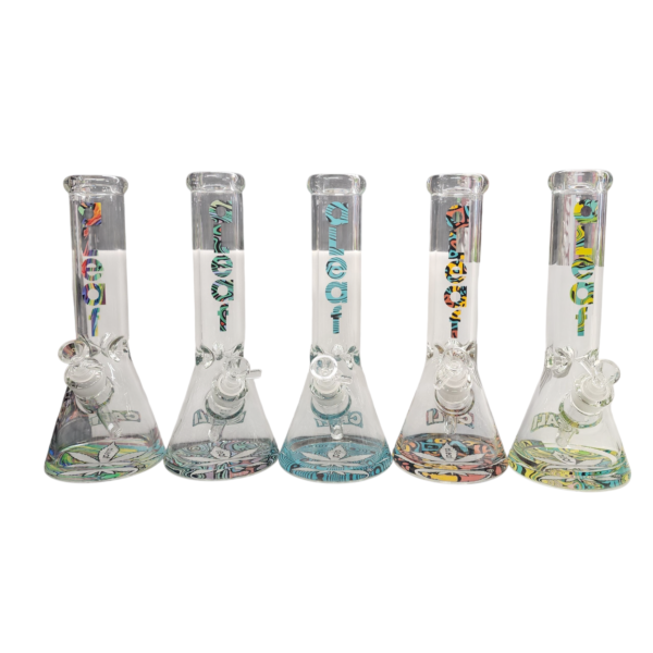 aLeaf® 12" Abstract Beaker Water Pipe | Assorted Colors