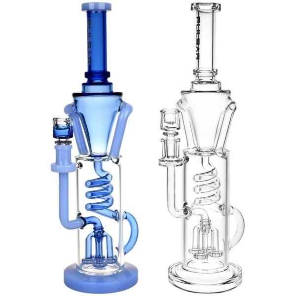 Pulsar Twister Glass Recycler Water Pipe | 14.5"