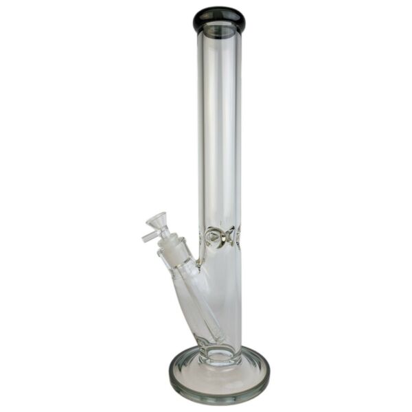 16.5" Colored Lip N Base Thick Bottom Straight Water Pipe - Different Colors Available