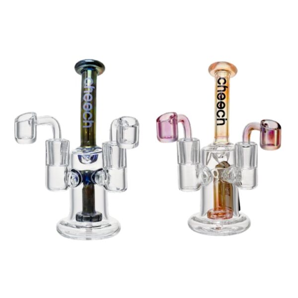 Cheech Fumed Water Pipe With Double Banger