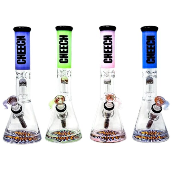 Cheech Glass 14" Retro Pipe With Matching Slide & Stem