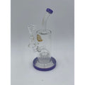 11" Illuminati Glass Bent Can Tree Perc Water Pipe - Colors May Vary