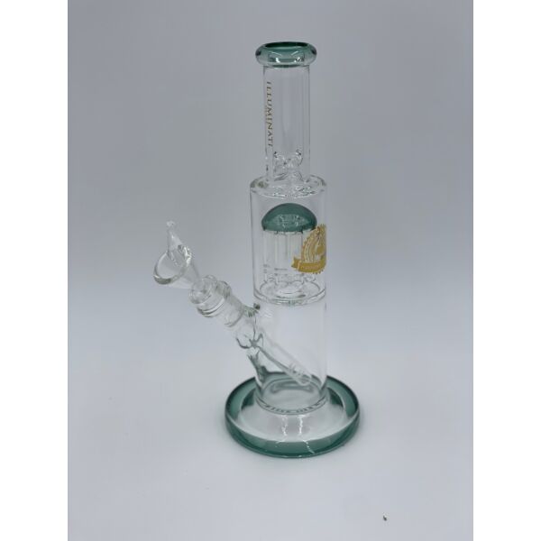12" Illuminati Glass Thick Tree Perc Water Pipe - Colors May Vary
