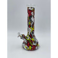 12.5"" Water Transfer Design Beaker Water Pipe - Multiple Designs Available