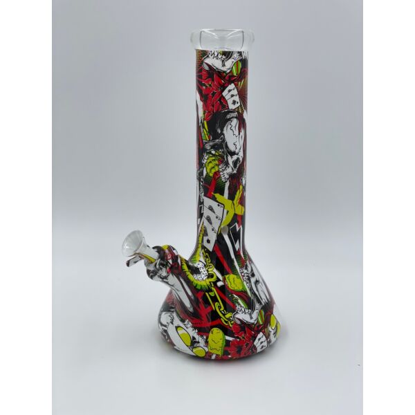 12.5"" Water Transfer Design Beaker Water Pipe - Multiple Designs Available