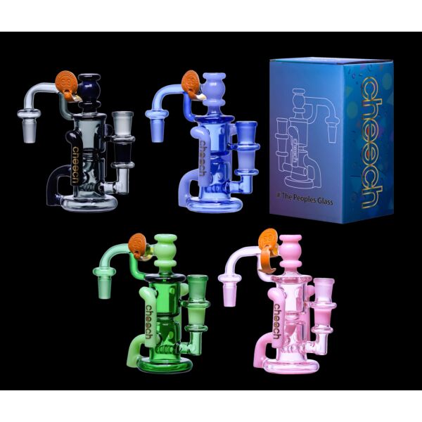 Cheech Glass Recycler Ash Catcher 14mm 90°