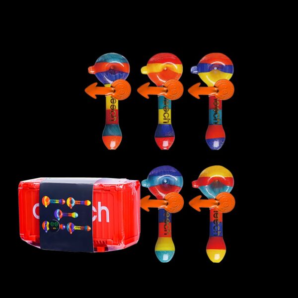 Cheech Glass Rasta Color Container Hand Pipe