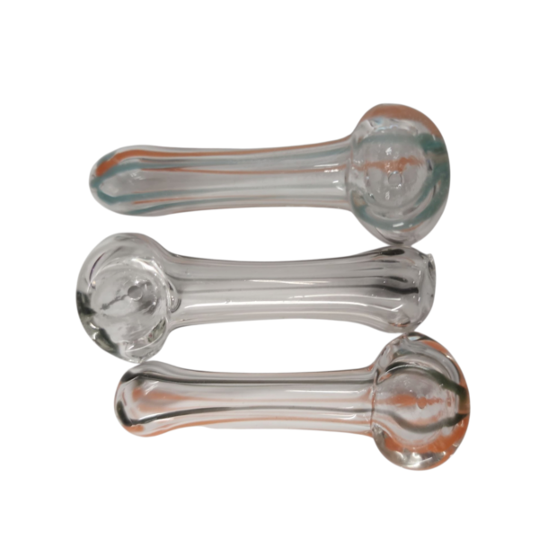 2.5" Glass Hand Pipe 3 Pk | Assorted Colors |