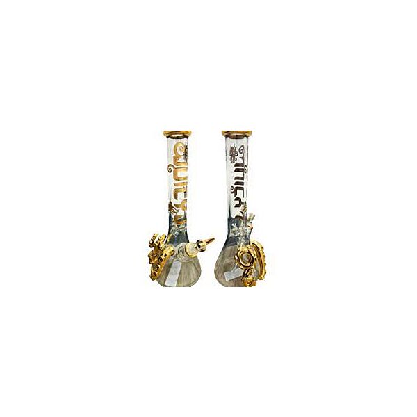 Juicy J Glass 16" The Golden Claw Beaker Water Pipe