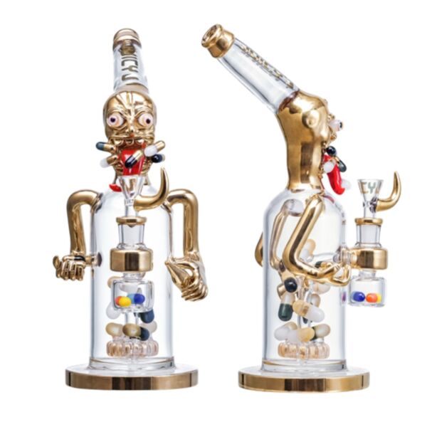 Juicy J Glass Gremlin Pill Popper Water Pipe