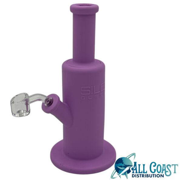 8" Silo Silicone 2- part Water Pipe With Banger | ASSORTED COLORS