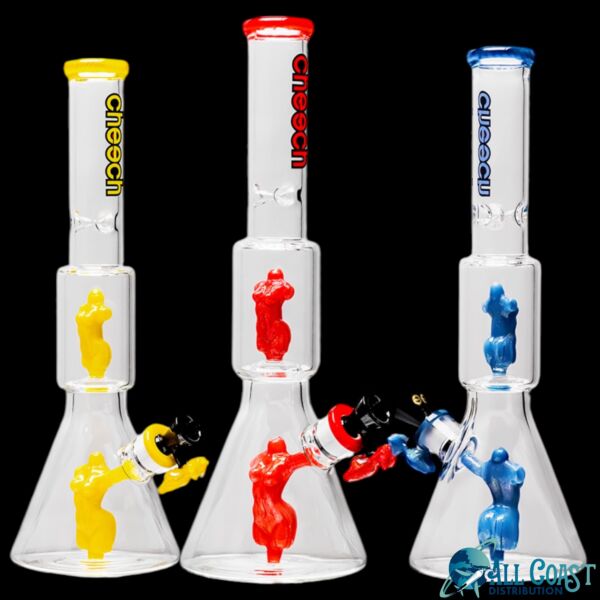 Cheech 16" Glass Woman's Body Perc Waterpipe