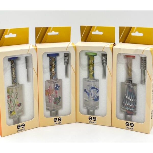 Cheech Glass Glycerine Honey Straw With Screw On Tip